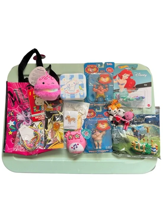 Assorted Kids Toys Bundle - Pink Plush & Collectible Figures - Picture 1 of 5